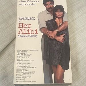 Warner Bros. Her Alibi VHS - White and Black Cover